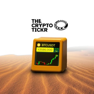 Stock Ticker | Mini Screen for Desk | Crypto - Family Photos | Weather - Wifi display | Bitcoin Tracker