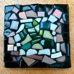 Handgjord mosaikunderlägg