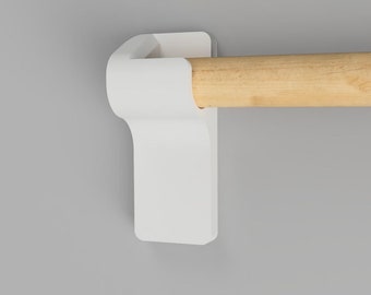 Low Profile Curtain Rod Mounts: Peel and Stick, RV Camper Blinds