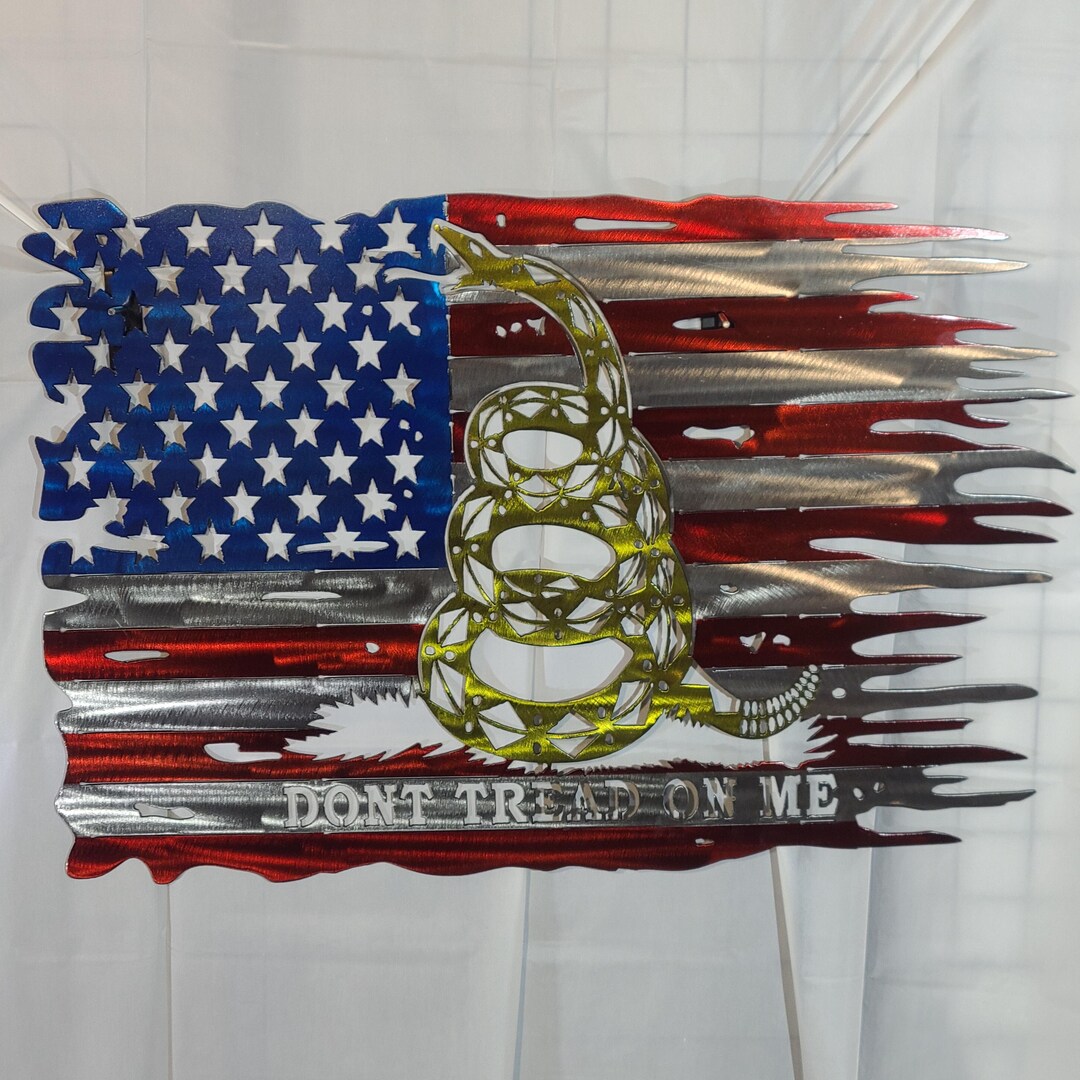 Don't Tread on Me Metal Art - Etsy