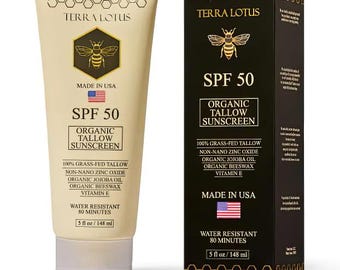 Organic Tallow Sunscreen 50 SPF - (5 Oz)