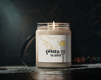 Pasta Water, Pasta Lover Gift, Scented Soy Candle, 9oz Candle, Gift for Roommate, Gift for Best Friend, Pastantic, Pasta Enthusiast, Funny