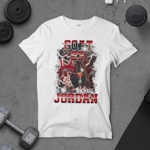 Michael Jordan T-shirt - Modern design T-shirt - Unika konstnärliga kläder - Unisex fritidskläder bild 7