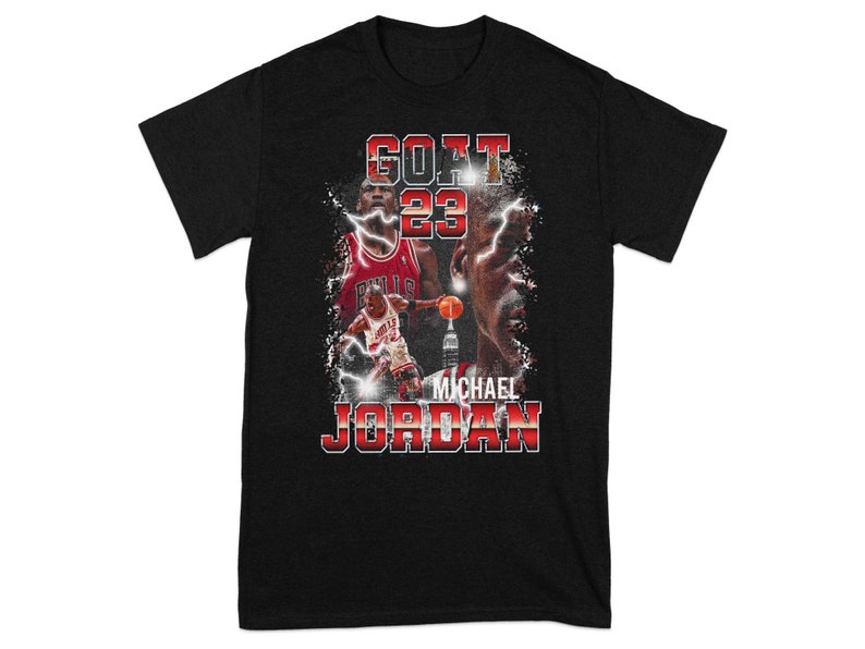 Michael Jordan T-shirt - Modern design T-shirt - Unika konstnärliga kläder - Unisex fritidskläder bild 1