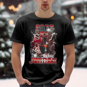 Michael Jordan T-shirt - Modern design T-shirt - Unika konstnärliga kläder - Unisex fritidskläder bild 4