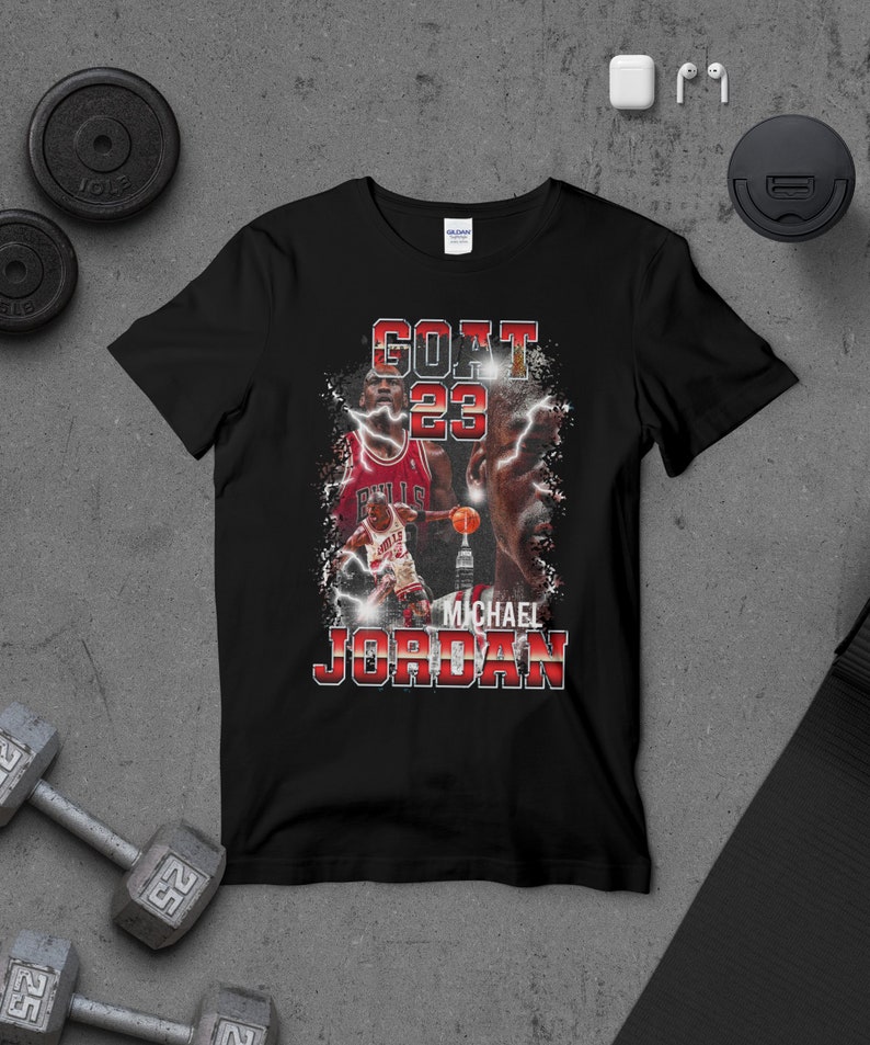 Michael Jordan T-shirt - Modern design T-shirt - Unika konstnärliga kläder - Unisex fritidskläder bild 9