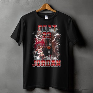Michael Jordan T-shirt - Modern design T-shirt - Unika konstnärliga kläder - Unisex fritidskläder bild 2