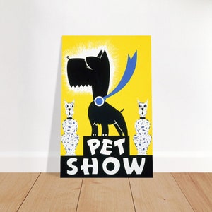1930's Vintage Dog Pet Show Poster - Druck der WPA für Hunderassen