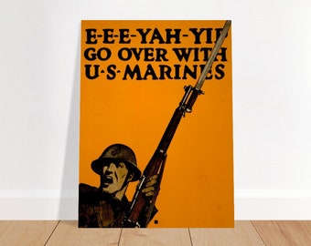 5x7 海兵隊募集ポスター写真 第二次世界大戦 米海兵隊 海兵隊募集