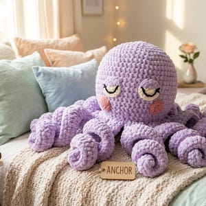 Crochet Octopus Pattern PDF | Giant Amigurumi Plushie (Digital Download)
