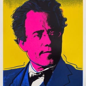 Gustav Mahler Pop Art Screen Print