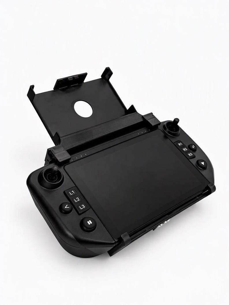 Carplounge AIO controller with the empty monitor holder clicked on, ready for the monitor