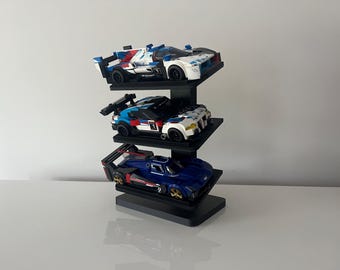 Support de présentation LEGO Speed Champions – 3 supports pour voitures Speed Champions et voitures de F1