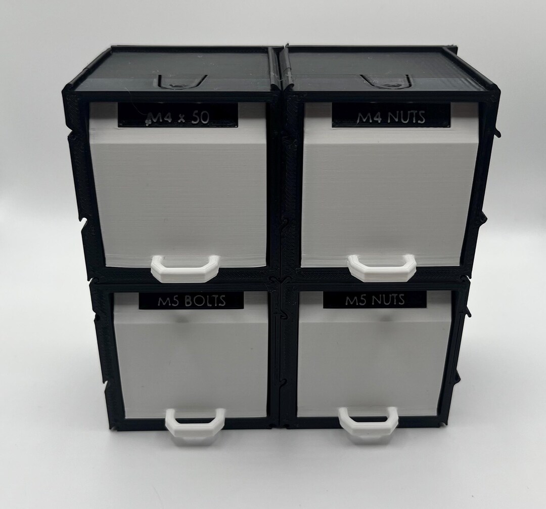 Stackable Hardware Drawers Modular Hardware Organizer Drawers (set of 4) – Nuts & Bolts Storage ...