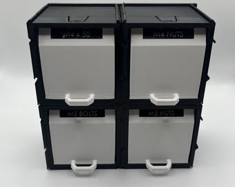 Tiroirs de rangement modulaires pour matériel