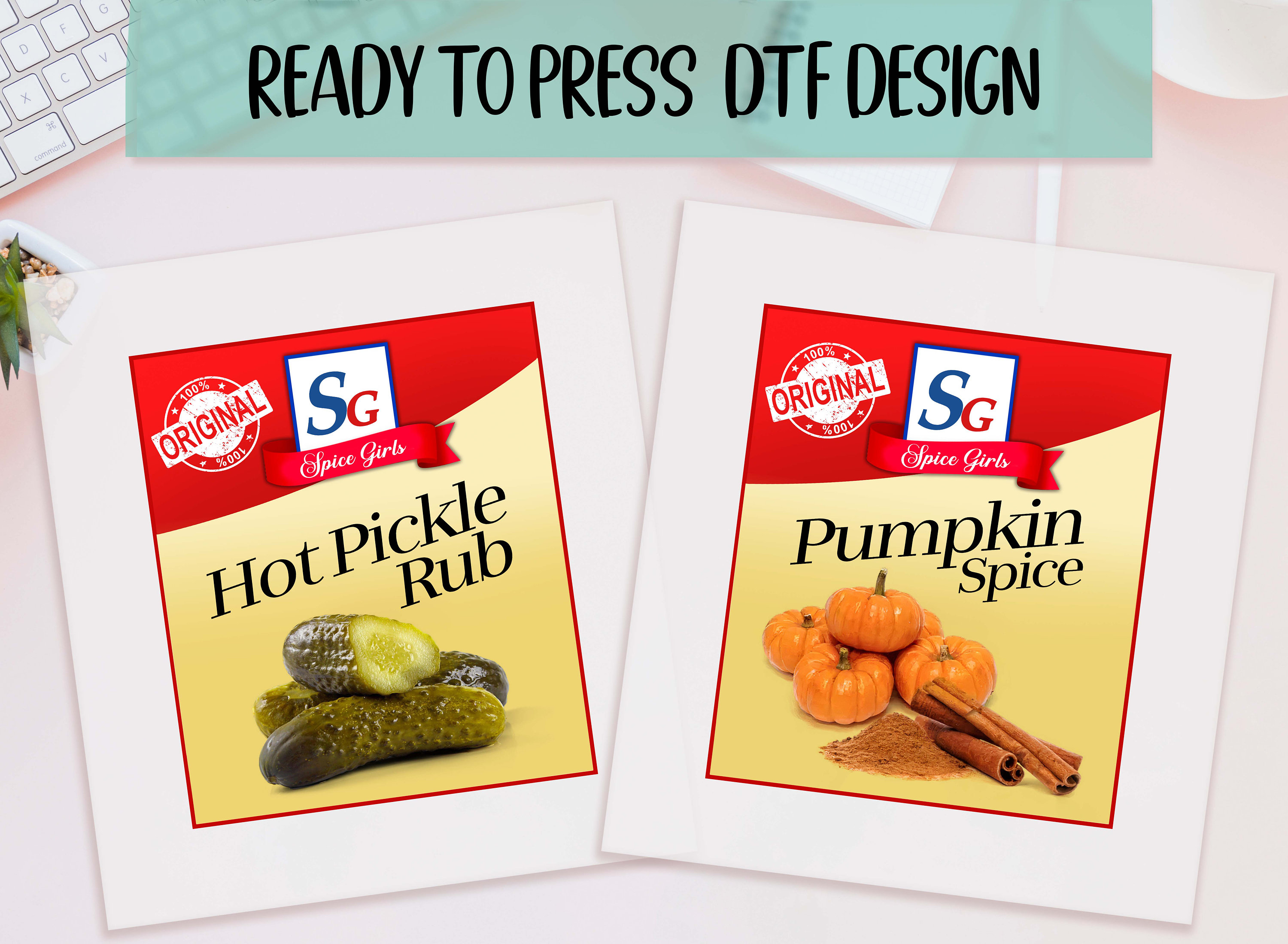 Spices Thanksgiving Ready to Press DTF, Custom Spice Transfer Print, Heat Press DTF Transfer, Pickle Lovers Ready to Press DTF, Thanksgiving