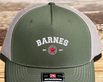 Embroidered Barnes Trucker Hat, Bucky Barnes Cap, Winter soldier Hat, Avengers Hat, Bucky Barnes est Hat, Gift for Him, Gift for Her