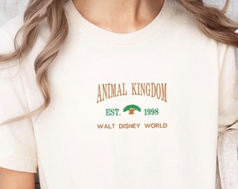 Embroidered Animal Kingdom T-Shirt, Disney’s Animal Kingdom T-Shirt, Disney World Tee, Animal Kingdom Shirt
