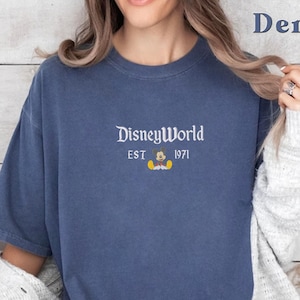 Embroidered DisneyWorld Florida Shirt, DisneyWorld Est 1971 Shirt, Disney Vacation Shirt, Mickey And Friends Shirt, Walt Disney Shirt