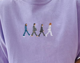 Embroidered Beatles Fan T-Shirt, Beatles Band Classic Album Shirt, Beatles Music Lover Tee, Beatles Designed Shirt, Comfort Colors Tee