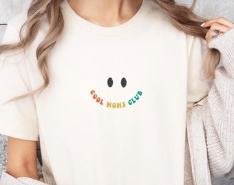 Embroidered Cool Moms Club Shirt, Moms Club Shirt, Club of Cool Moms, Moms Appreciation Tee, Cool Mom Apparel