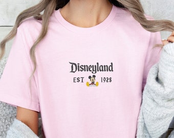 Embroidered Disneyland Sweatshirts, Disneyland Trip Shirt, Disneyland Est 2024 Sweater, Disneyland Vacation T-shirt, Mickey Friends Shirt