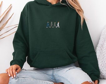 Beatles Fan Embroidered Hoodie, Beatles Band Classic Album Hoodie, Beatles Music Lover Hoodie, Beatles Designed Hoodie
