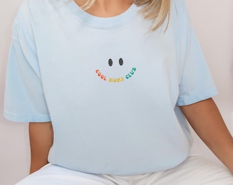 Embroidered Cool Moms Club Shirt, Moms Club Shirt, Club of Cool Moms, Moms Appreciation Tee, Cool Mom Apparel
