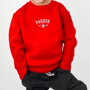 Parker Est 2001 Toddler Embroidered Crewneck, Spiderman Toddler Tee, Marvel Fan Baby Onesie, Peter Parker Shirts