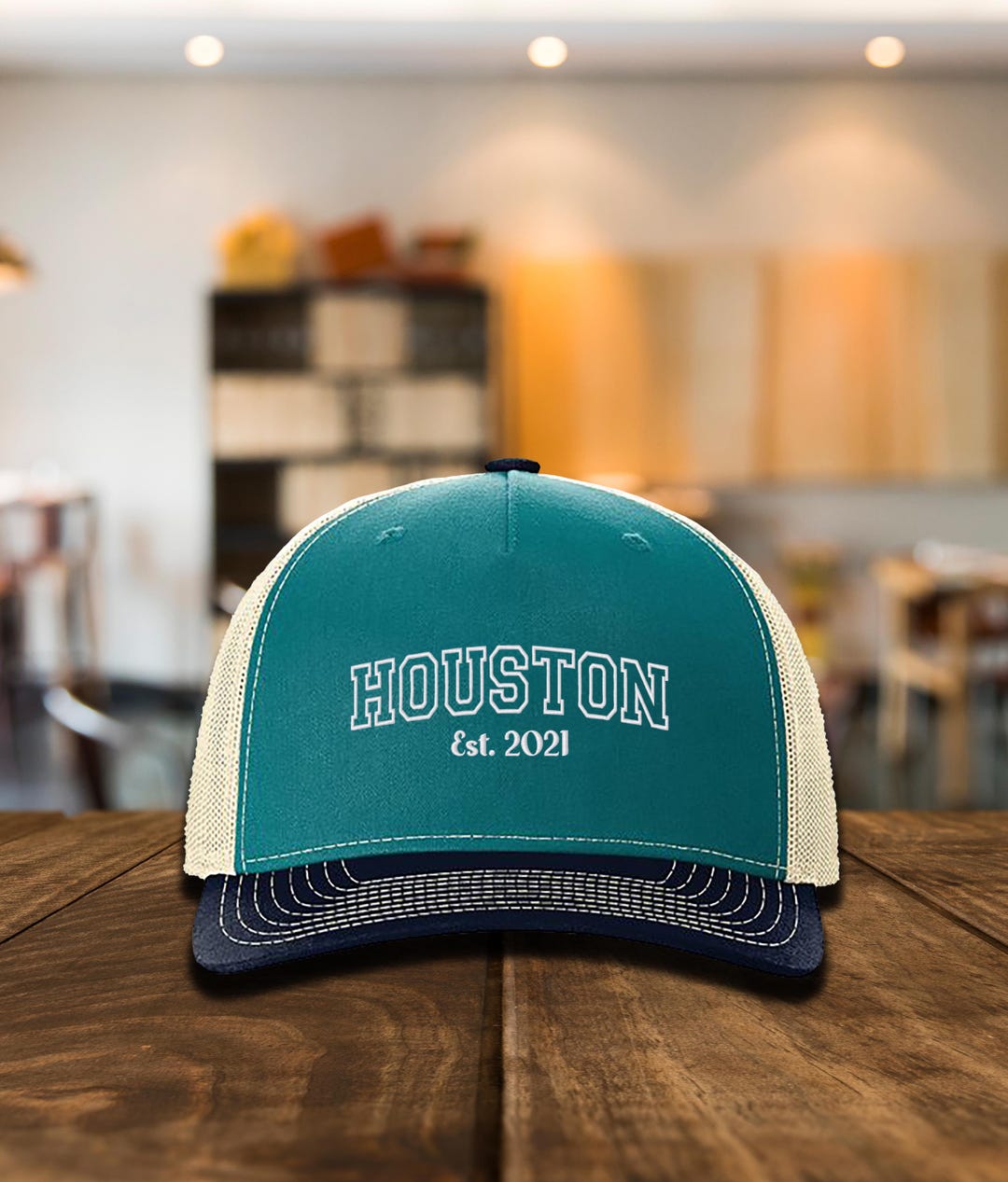 Houston Python Hat Embroidered Houston Est 2021 Richardson Cap, Aesthetic Houston City Cap ...
