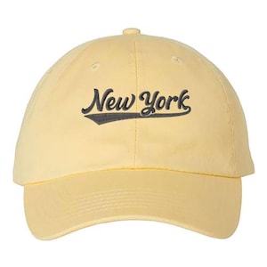 Embroidered New York Baseball Cap, New York City Vacation Cap, Cool New York Cap, New York Travel Hat, New York Souvenir Cap, Adventurer Cap