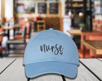 Embroidered Nurse Baseball Hat, Medical Worker Hat, Nurse Appreciation Hat, Trendy Medical Worker Cap, Cool Nurse Club Cap, Nurse Cap