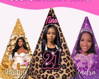 Sombreros de fiesta personalizados / Sombreros de cumpleaños personalizados / Decoraciones de fiesta temáticas / Regalos de fiesta