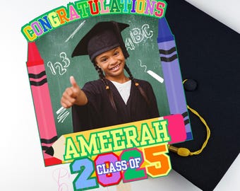 Kids Graduation Fans| Kindergarten Class of 2025 | Pre-K Grad Fan| Moving up Ceremony | Toddler Graduation Keepsake | Personalized Fan