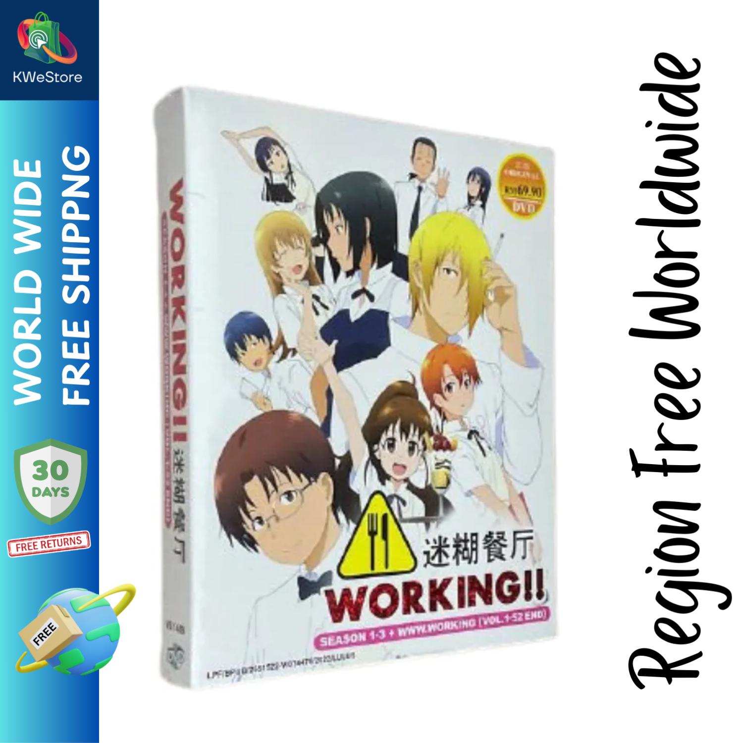 Working!! Season 1-3+www.working (1-52end) Anime DVD English
