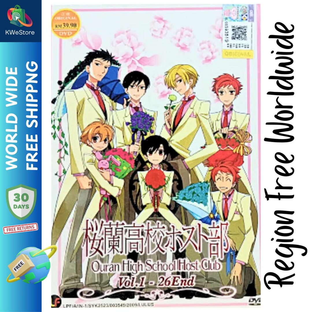 Anime DVD Ouran High School Host Club (vol. 1 - 26 End) English Dub