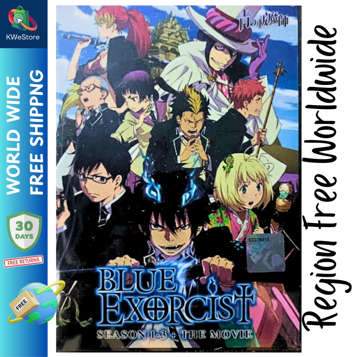Blue Exorcist Season 1-3 + the Movie DVD (anime) (english Dub) - Etsy 