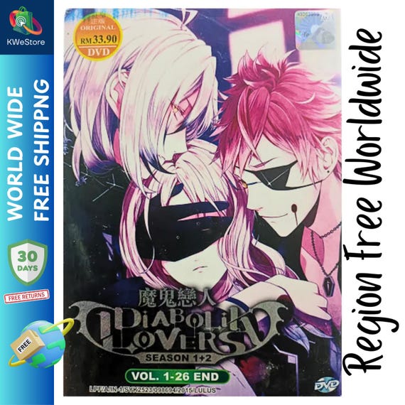 Anime DVD Diabolik Lovers Season 1+2 (vol 1-26 End) English 