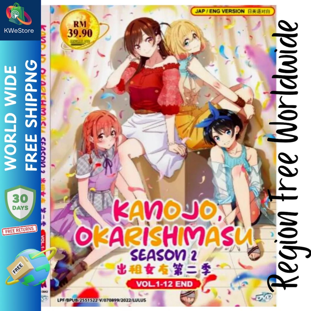 DVD Anime Kanojo, Okarishimasu Season 2 Series (112 End) English