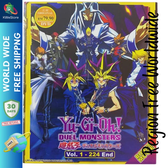 スーパーセール 50％（福袋 DVD 遊戯王デュエルモンスターズ TV 1 - 224 END + 映画英語字幕 遊戯王OCG デュエルモンスターズ