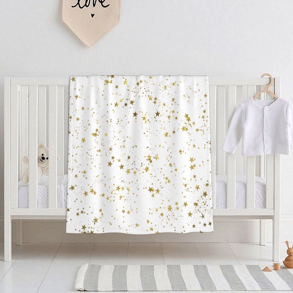 Star Blanket - Super Soft Plush Baby Blanket 40" x 30"