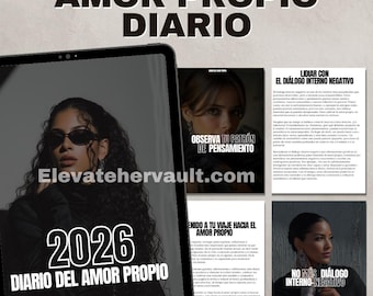 Diario Del Amor Propio Espanol 2026 Selbstliebe Journal Spanisch Geführte Affirmationen & Planer PLR/MRR (Digitaler Download)