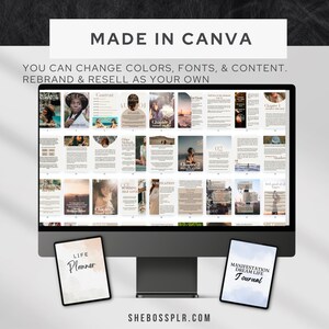 Self Love Journal MRR Self Love Ebook MRR Digital Product Canva Template Passive Income Coaching Templates DFY Digital Product