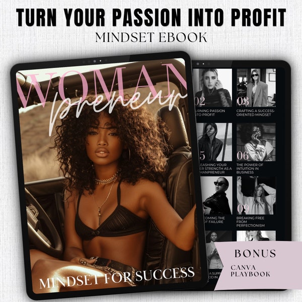 Womanpreneur Your Mindset For Success With MRR Template Ebook Done For You Resell Rights Guide Digital Products With Master Resell Rights