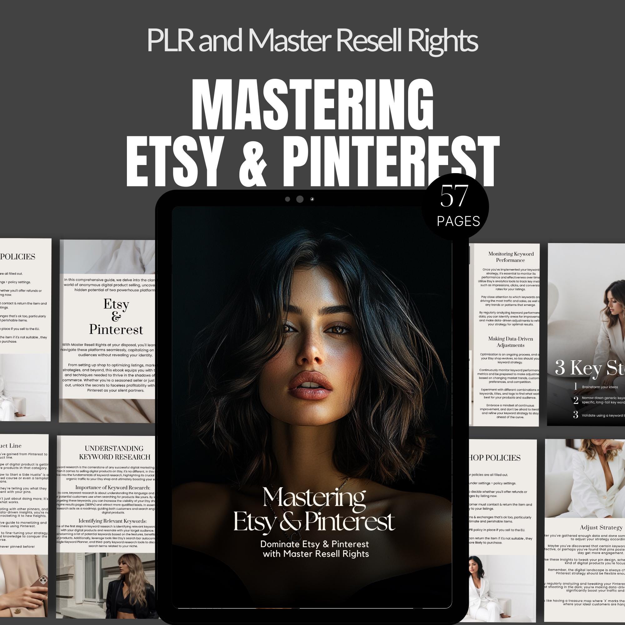 顔の見えないEtsy販売電子書籍：PinterestとSEOのヒント（MRR、PLR 