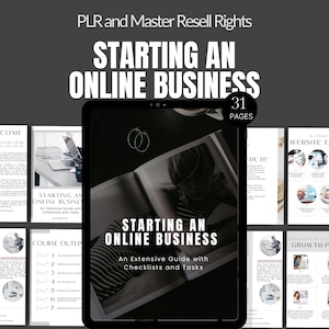 Start an Online Business Ebook Done For You MRR Ebook How To Start An Online Business Ebook Canva Template with Master Resell Rights