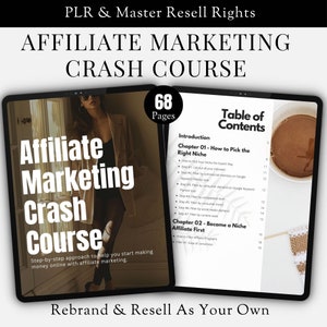 Affiliate Marketing PLR MRR Course Ebook To Resell Guide To Affiliate Marketing Master Resell Rights Affiliate Marketing Beginners Guide