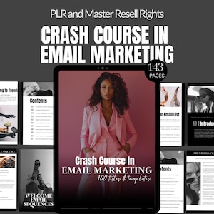 E-Mail Marketing Crashkurs für kleine Unternehmen Canva Vorlage Willkommen E-Mail-Ablauffolge Vorgefertigte E-Mails