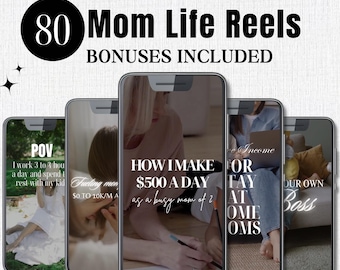 MRR Digital Products Mompreneur Motherhood Reels Digital Products To Resell Master Resell Rights Canva Templates Faceless Reels DFY Product