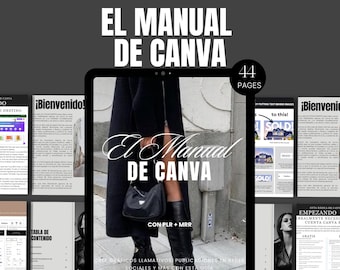 Canva Guide in Spanish: Step-by-Step Video Tutorial In English (Digital Download)